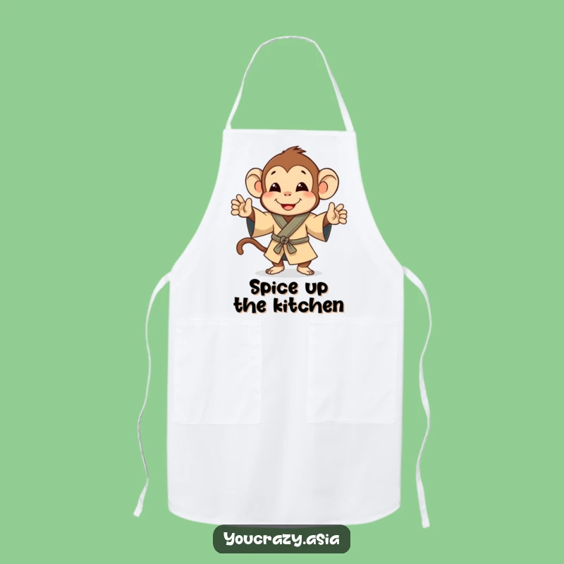 Funny Monkey Jig Apron - Playful Robe Kitchen Gift
