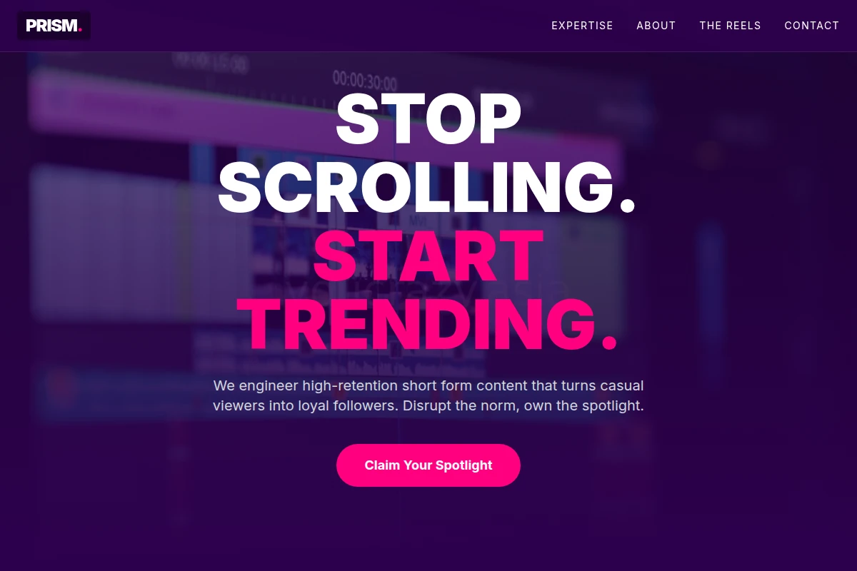 Prism Short Form Video Agency