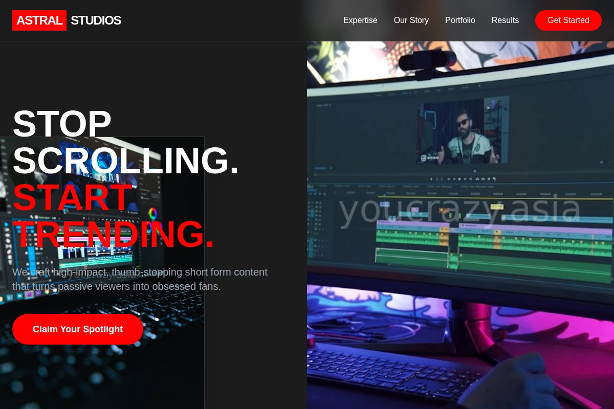 Astral Short Form Video Agency