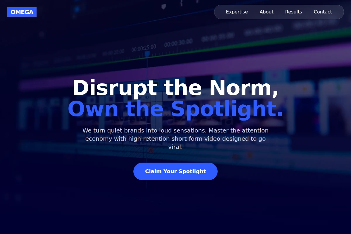 Omega Short Form Video Agency
