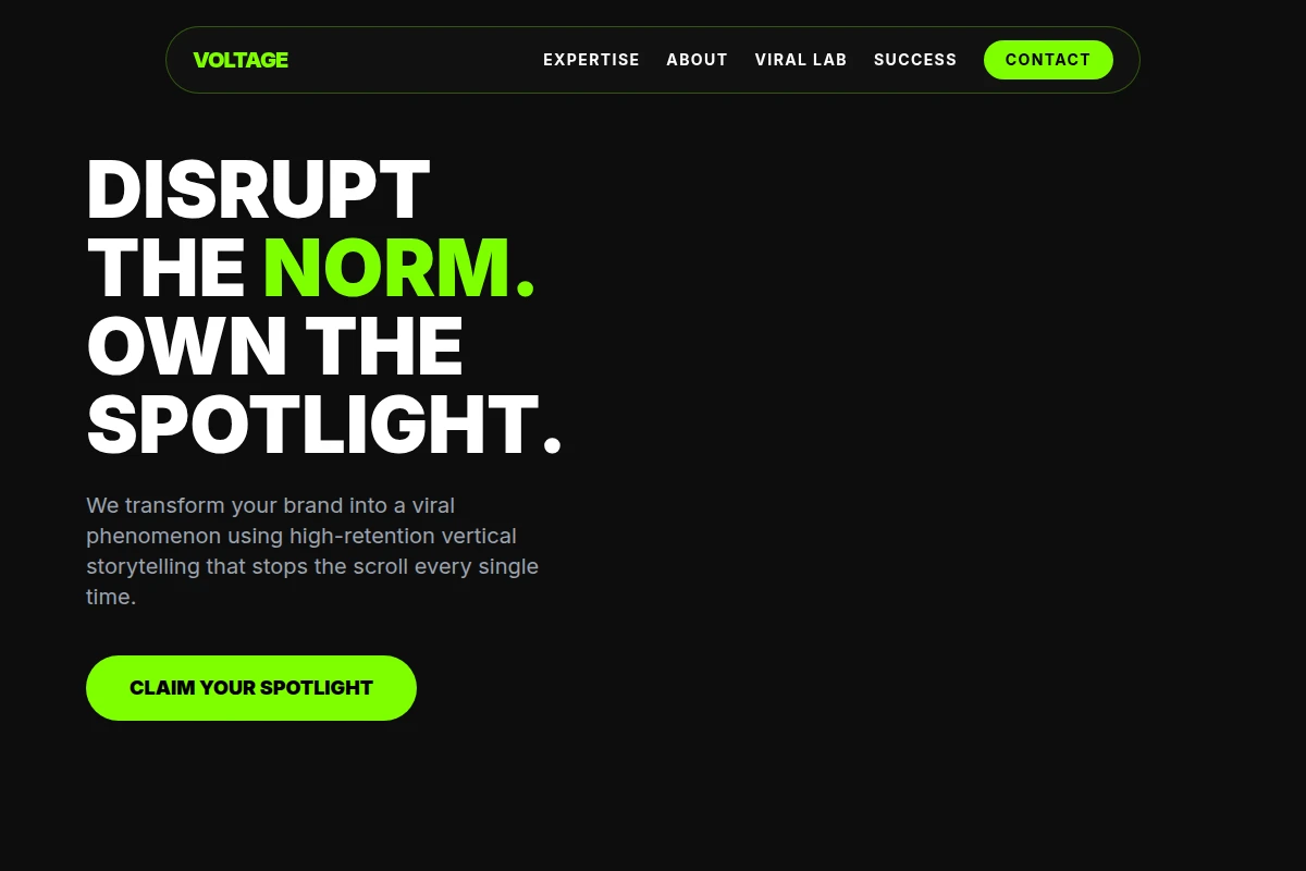 Voltage Short Form Video Agency