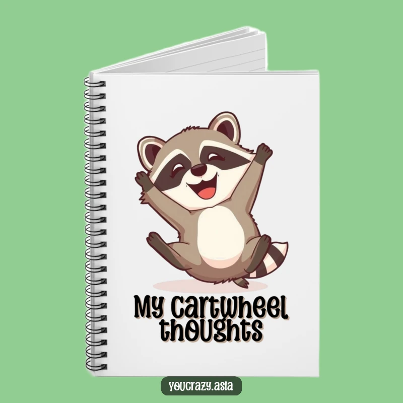 Funny Raccoon Dog Notebook - Jot Down Mischief with This Playful Gift