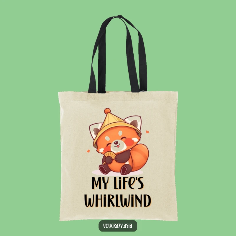 Funny Red Panda Hat Tote Bag - Carry Your Fun with This Playful Gift
